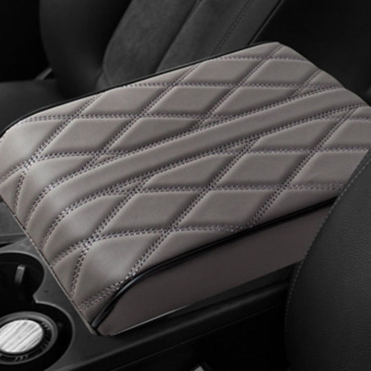 Quilted Memory Foam Center Console Armrest Cover for Car Comfort and Protection