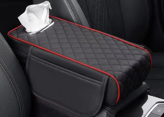 Quilted Memory Foam Center Console Armrest Cover for Car Comfort and Protection