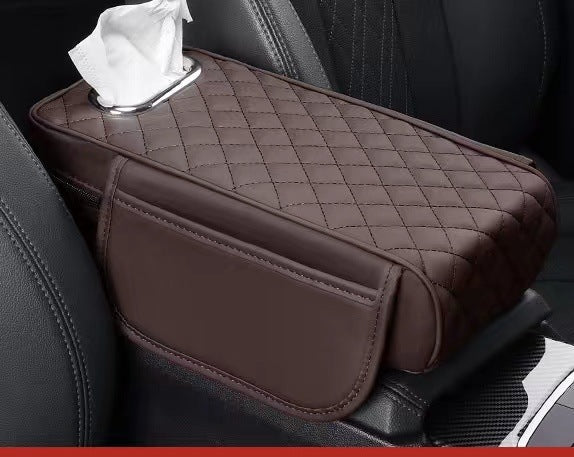 Quilted Memory Foam Center Console Armrest Cover for Car Comfort and Protection