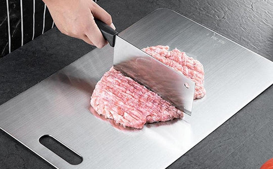 Heavy-Duty Stainless Steel Cutting Board for Kitchen Food Preparation