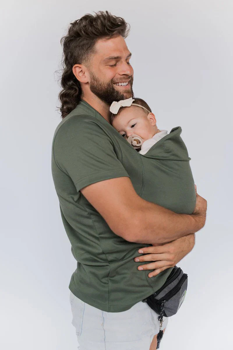 Baby carrier shirt army green