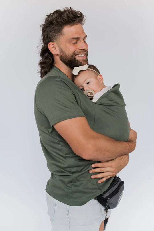 Baby carrier shirt army green