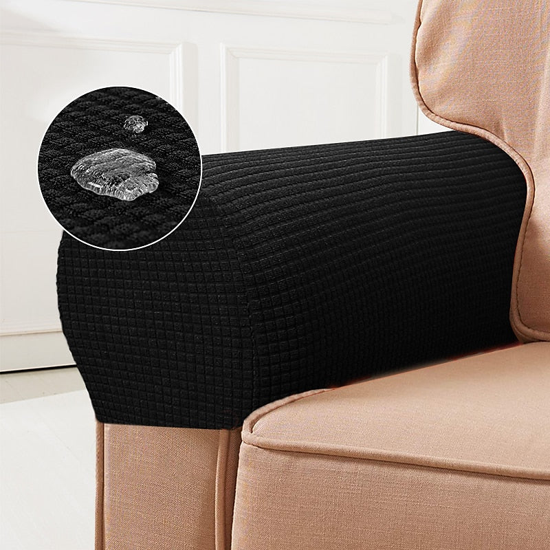 Black armrest covers
