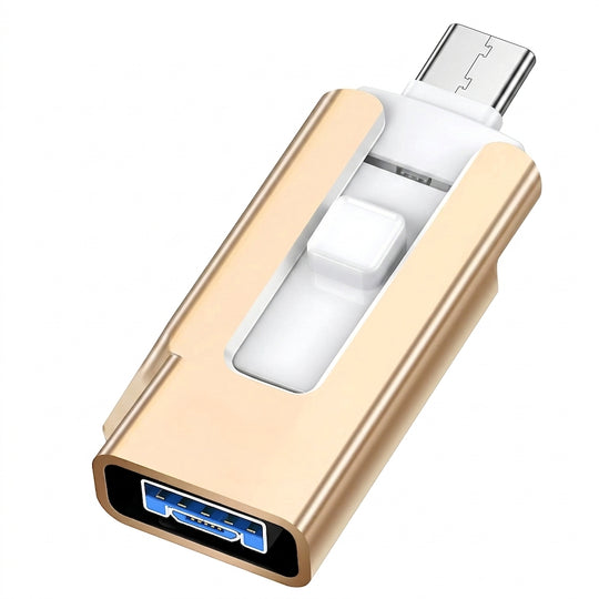Gold flash drive