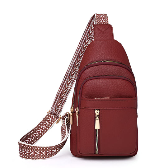 Casual Anti-Theft Crossbody Sling Bag with Zipper Pockets for Travel