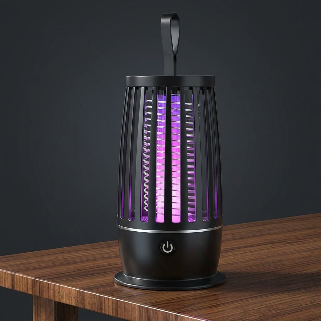 Black portable UV mosquito killer lamp