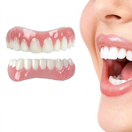 Natural-Look Snap-On Silicone Smile Veneers for an Instant Confident Smile
