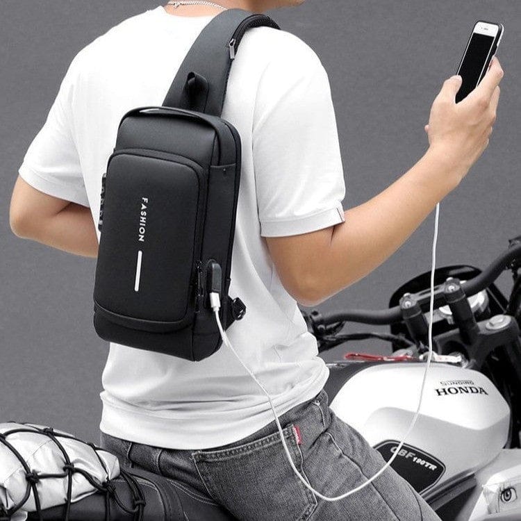 Sleek Waterproof Anti-Theft Crossbody Sling Bag for Daily and Travel Use
